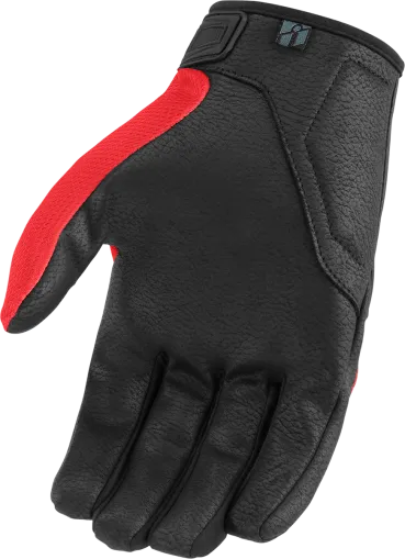 Moto gloves ICON HOOLIGAN CE - RED