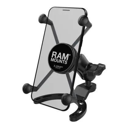 RAM-MOUNTS X-Grip B-410-A-UN10BU Motorcycle Phone Mount with Tank Mount.