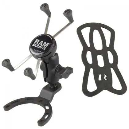 RAM-MOUNTS X-Grip B-410-A-UN10BU Motorcycle Phone Mount with Tank Mount.