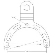 Мото стойка за телефон RAM-MOUNTS X-Grip B-410-A-UN10BU с монтиране на резервоар.