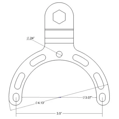 RAM-MOUNTS X-Grip B-410-A-UN10BU Motorcycle Phone Mount with Tank Mount.