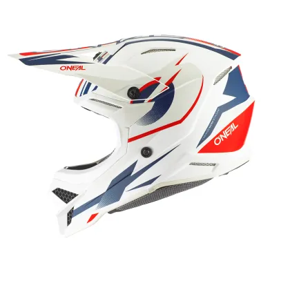 Motocross helmet O'NEAL 3SERIES RIFF 2.0 WHITE/BLUE