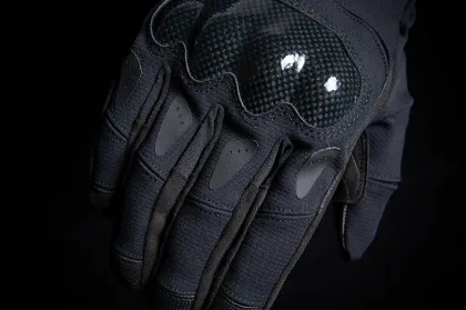 Δερμάτινα γάντια μοτοσυκλέτας ICON STORMHAWK - BLACK