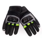 BLACK BIKE CARBO CITY YELLOW summer gloves