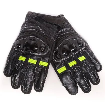BLACK BIKE SPORTSTER NEON leather gloves