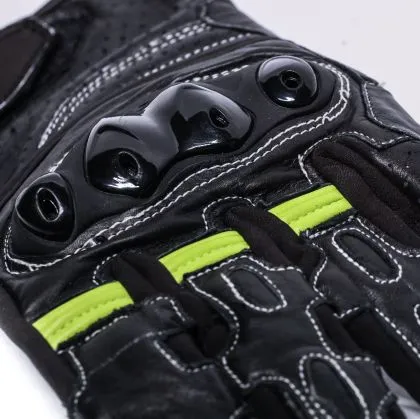 BLACK BIKE SPORTSTER NEON leather gloves
