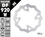 Front brake disc Galfer WAVE FIXED 260x3mm DF920W