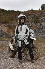 Дамско мото яке 4 сезона Modeka Panamericana Light Grey/Black
