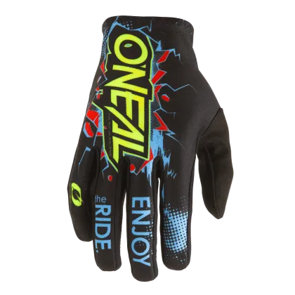 Children's motocross gloves O'NEAL MATRIX VILLAIN BLACK