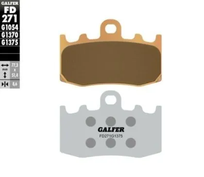 Plăcuțe față pentru motociclete Galfer COMPOUND SINTERIZAT FD271G1375