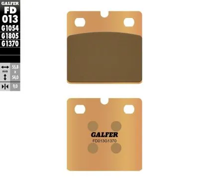 Предни/Задни мото накладки Galfer SINTERED COMPOUNDFD013G1370