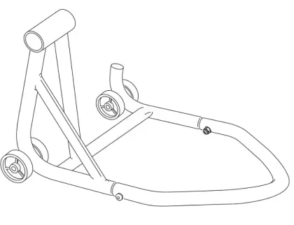 Center stand for DBS EST motor