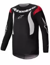 Motocross Jersey Alpinestars FLUID HAUL BLACK/WHITE
