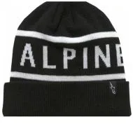 ALPINESTARS BEANIE CUFF WORDY HAT BLK/WHT