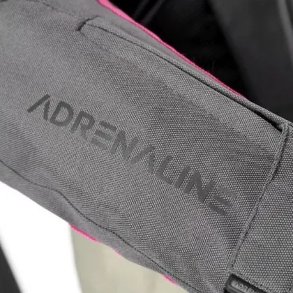 Jachetă motocicletă textilă de damă ADRENALINE LOVE RIDE 2.0 LADY NEGRU/ROZ/GRI