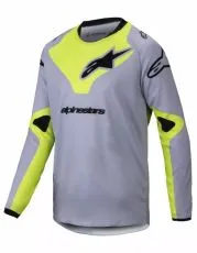 Children's motocross jersey ALPINESTARS YTH RACER VEIL GRAY/YELLOW