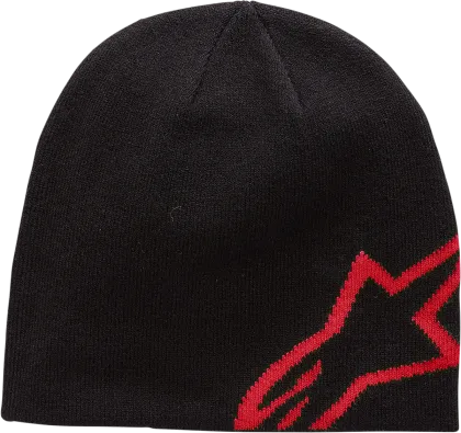 Χειμερινό καπέλο ALPINESTARS Corp Shift Beanie ΜΑΥΡΟ/ΚΟΚΚΙΝΟ