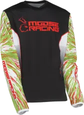 Bluza pentru copii MOOSE RACING AGROID RED/VERDE/NEGRA