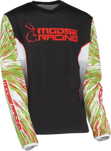 Детска блуза MOOSE RACING AGROID RED/GREEN/BLACK