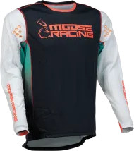 Motocross shirt MOOSE RACING AGROID TEAL/BLACK