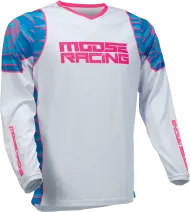 Motocross shirt MOOSE RACING QUALIFIER BLACK/PINK