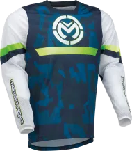 Motocross shirt MOOSE RACING SAHARA WHITE/BLACK/BLUE