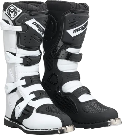 Motocross Boots MOOSE RACING QUALIFIER BLACK/WHITE