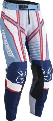 Motocross breeches MOOSE RACING AGROID GRAY/BLUE/RED
