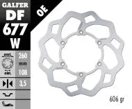 Front brake disc Galfer WAVE FIXED DISC WAVE FIXED DF677W