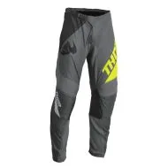 Children's motocross breeches THOR YOUTH SECTOR EDGE DARK GRAY/ACID