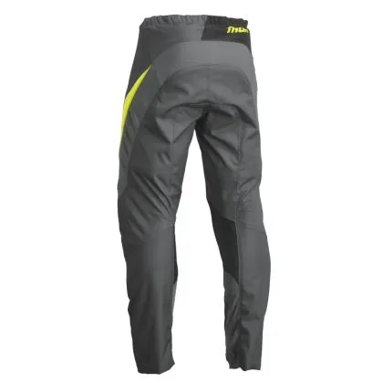 Children's motocross breeches THOR YOUTH SECTOR EDGE DARK GRAY/ACID