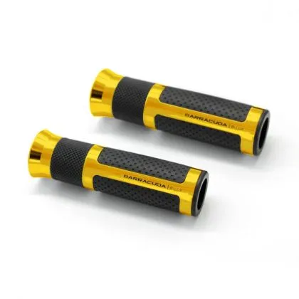 Γκριάλια μοτοσυκλέτας BARRACUDA B-LUX RACING GRIPS GOLD
