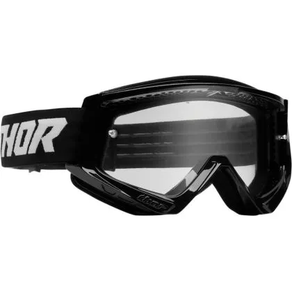 Motocross goggles THOR COMBAT RACER BLACK/WHITE