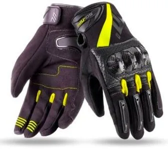 Текстилни ръкавици 70 DEGREES SUMMER NAKED BLACK/YELLOW FLUO