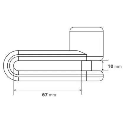 Disc lock Pinch XL Ø 10 mm red 91566