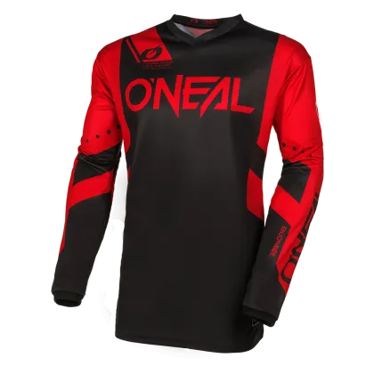 Μοτοκρός μπλούζα O`NEAL ELEMENT RACEWEAR ΜΑΥΡΟ/ΚΟΚΚΙΝΟ V.24
