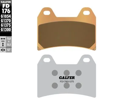 Предни мото накладки Galfer SINTERED COMPOUND FD176G1375