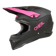 Helmet O'NEAL 1SERIES SOLID BLACK/PINK V.24