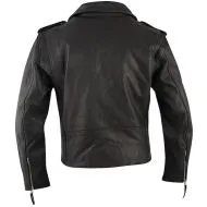 JACHETA MOTO PIELE A-PRO CLASIC NEGRA