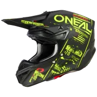 Мотокрос каска O'NEAL 5SERIES POLYACRYLITE ATTACK V.23 BLACK/NEON YELLOW