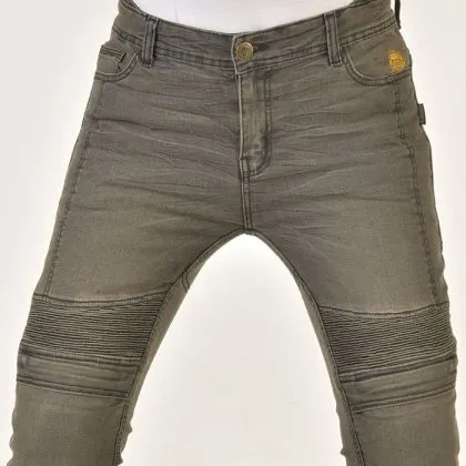 WOMEN'S MOTORCYCLE JEANS TRILOBITE 1665 MICAS URBAN GRAY