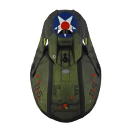 Casca Motocross O'NEAL 5SERIES WARHAWK NEGRU/VERDE