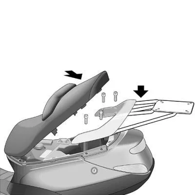 SHAD P0LS52ST case mounting kit