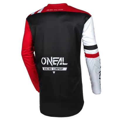 Motocross shirt O`NEAL ELEMENT WARHAWK BLACK/WHITE/RED