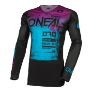 Μοτοκρός μπλούζα O'NEAL MAYHEM SCARZ BLACK/BLUE V.24
