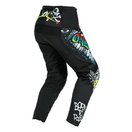 Children's motocross breeches O'NEAL ELEMENT RANCID BLACK/WHITE