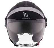 SCOOTER HELMET MT VIALE S SV 68 UNIT D2 MATT BLACK/GRAY