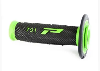 Motocross grips PROGRIP Double Density GREEN/BLACK