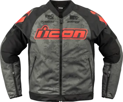ICON Overlord3™ CE Magnacross CE DARK GRAY Motorcycle Jacket