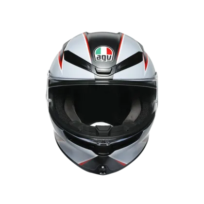 HELMET AGV K-6 S FLASH MATT BLACK/GREY/RED